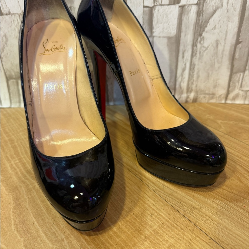 Christian Louboutin Black Patent Leather Pumps